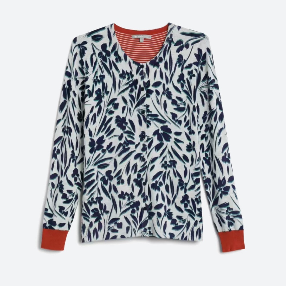 Jude contrast cuff button cardigan